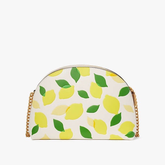 ♠️♠️♠️ Kate Spade Morgan Lemon Toss Embossed Double-zip Dome Crossbody ♠️♠️♠️ - Picture 8 of 15